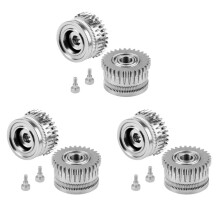 3X Engrenagem Extrusora de Aço Temperado para Engrenagem Dupla Resistente Ao Desgaste K1/K1C/K1 Max/Ender3v3/V3Plus
