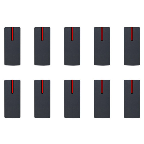 10X IP68 Waterproof IC Card Reader 13.56Khz Proximity Card Access Control Slave Reader Support Wiegand 26/34 Output
