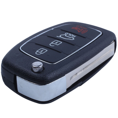 Flip Key Shell fit for  Santa Fe Remote Key Case Fob 4 Button PG180D