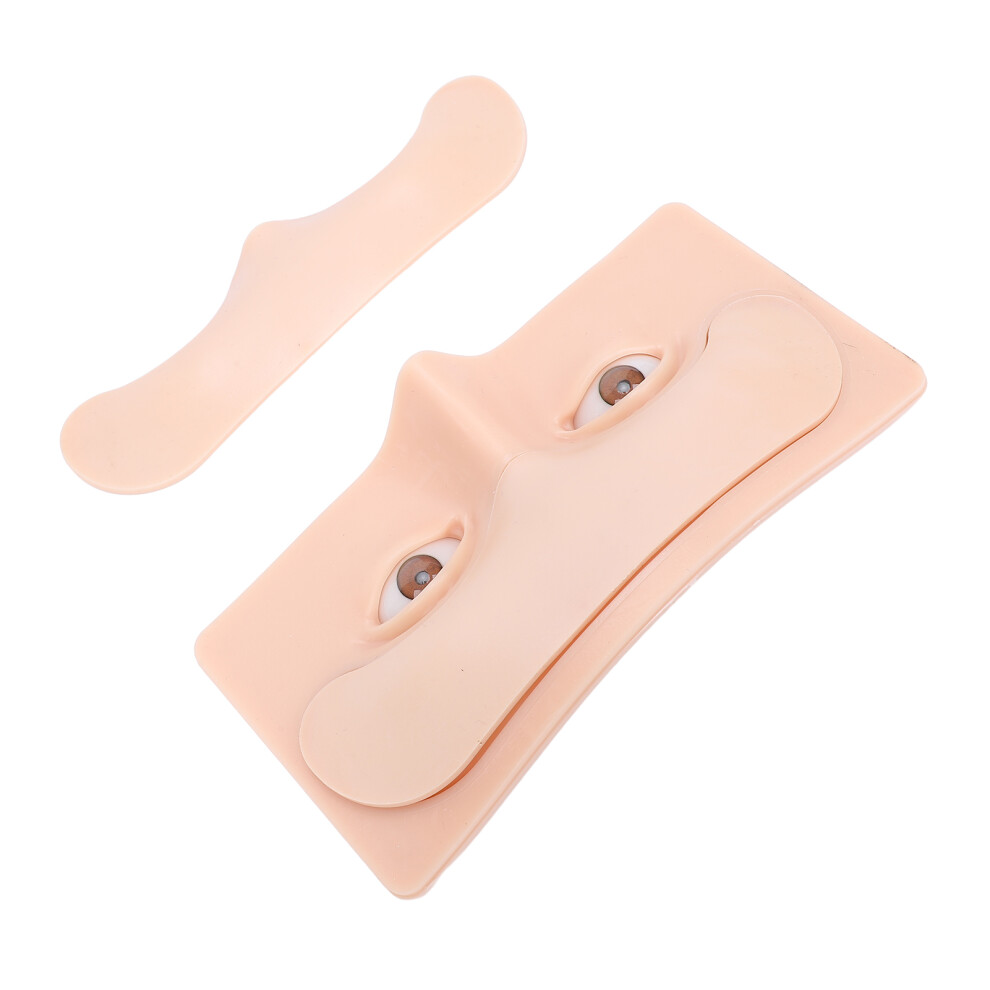 5D Replaceable Eyebrow Tattoo Practice Face Silicone Model with 20ml Makeup Remover