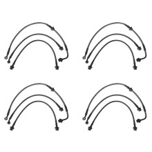 4X Extend Lengthened Brake Hose 2-3 Inches Offroad Suspension Lift Kits Brake Lines for 2007-2017 Jimny JB23 JB43