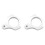 2pcs 50MM Steering Damper Stabilizer Clamp Mounting Adapter Bracket for  SUZKU 2