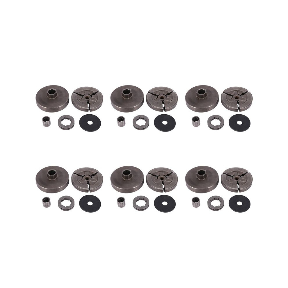 6X Clutch Drum & Clutch & Sprocket Rim & Needle Bearing Fit For Chinese Chainsaw 4500 5200 5800 4713321006892