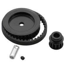 Belt Drive Transmissie Versnellingen Systeem 12T 30T voor TRX4 TRX6 1/10 RC Crawler Auto Upgrade DIY Onderdelen, Zwart