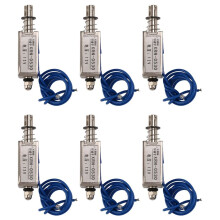 6X Solenoid Electric Solenoid Type Push / Pull 10 mm 12 V 2.1 Kg Force