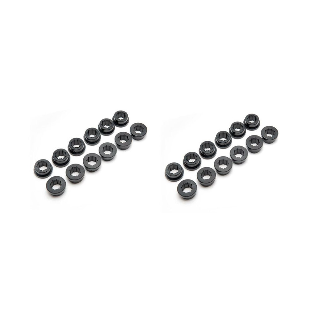 24Pcs/Lot Lower Control Arm Rear Camber Kit Replacement Bushings Ep-Ca0111 For 88-05 Ek Eg Es Black 4711080875223