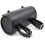Motorcycle Fork Bag PU Leather Handlebar Tool Pouch Sissy Bar Roll Storage Bag Saddle Bag with 2 Straps, Universal 4