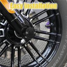 Motorcycle Hubcaps Wheel Side Covers CNC Aluminum for GTS GTV Sprint Primavera LX S 150 250 300(Black)