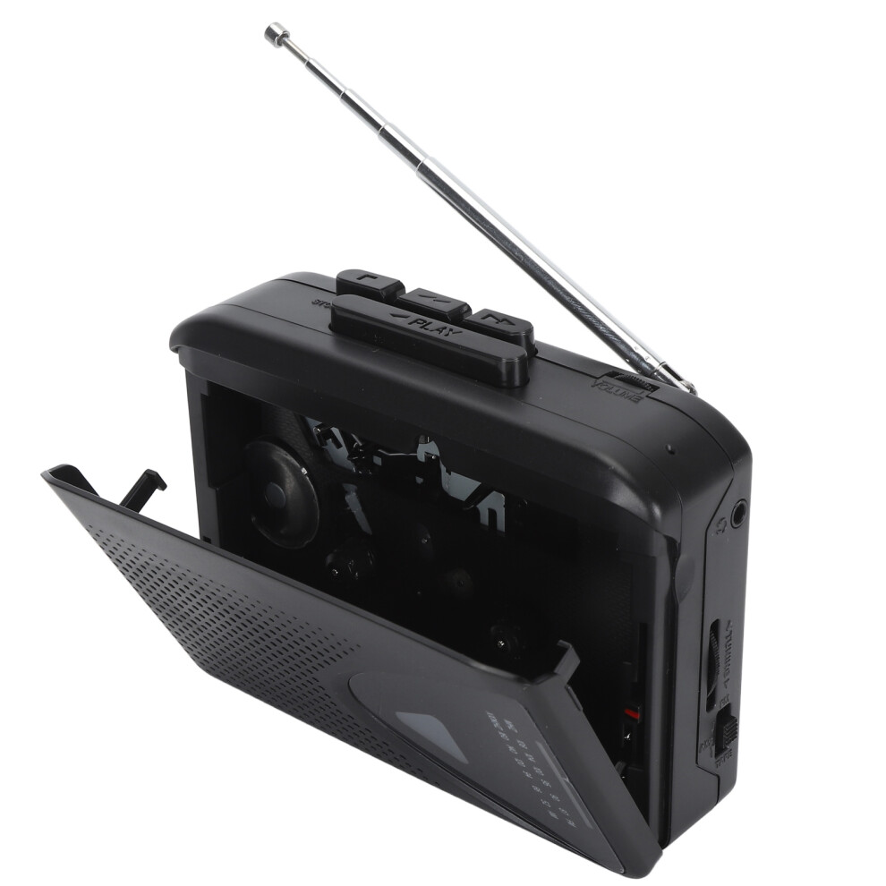 Portable Cassette To Mp3 Converter Auto Reverse 3.5Mm Jack Black 4621387582048