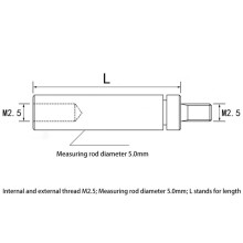 25 PièCes Cadran Indicateur NuméRique HSS Indicateur Cadran Tige Extension Tige Tige Ensemble M2.5 20 40 60 80 100Mm ÉQuipements Électriques