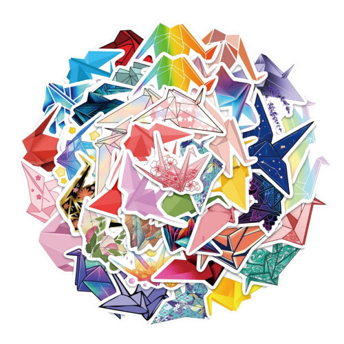 Greamáin Chartúin Craein Páipéir 54pcs Uiscedhíonach 1