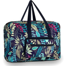 Víkendová taška Carry Travel Duffle strednej veľkosti pre ženy (modrá listová)