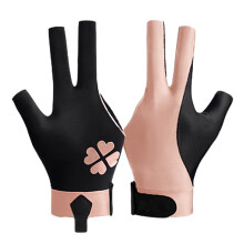 1 Stück rutschfester Billardhandschuh mit 3 offenen Fingern, geeignet für Linkshänder (Snooker), Billardhandschuh, Sportzubehör