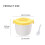Quick Cook Microwave Meal Prep Container 2600ML Oven-Yellow 3