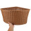 Light Brown Corner Basket for Bathroom Triangular Storage Bin for Wardrobe and Closet Organizer 5