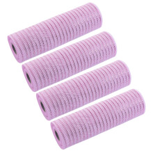 Set of 4 Practical Meshes for Christmas Tree Adornment Suitable for Crafting Bowknot Wreaths and Holiday Arrangements