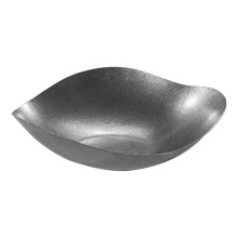 Assiettes de service irrégulières en acier inoxydable 304 - Lot de 4