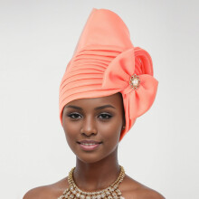 Pañuelo elástico vintage para mujer, compatible con cabello natural y africano, turbante con gorro de perlas.