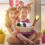 Colorful Flocked Easter Eggs and Bunny Ornaments Pink 4