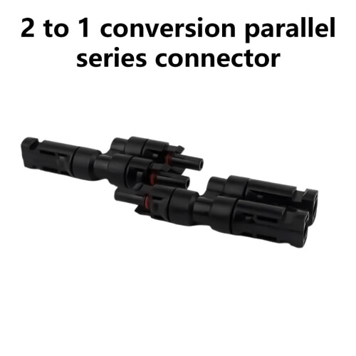 1Pair 2 To 1 Solar Panel Connectors T Type T3 Parallel Connection Plug 1