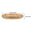 OULII Flat Wicker Basket for Kitchen Fruit Vegetables Storage Organizer 2