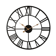 Horloge murale DESIGNICE, grand modèle élégant à chiffres romains, finition artistique avec peinture cuite au four, style 9