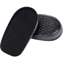 QIANJIA 1/2" gel hielverhogers voor beenlengteverschil – Zachte inlegzolen voor dames en heren, comfortabele halve voetverhogers voor hielpijn,