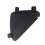 Bolsa triangular para bicicleta de estrada, preta, com zíper, de alta capacidade, pequena e multifuncional. 2