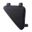 Bolsa triangular para bicicleta de estrada, preta, com zíper, de alta capacidade, pequena e multifuncional. 3