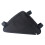 Bolsa triangular para bicicleta de estrada, preta, com zíper, de alta capacidade, pequena e multifuncional. 7