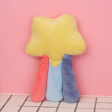 Coussin décoratif en peluche étoile fusée, doux et moelleux, idéal pour la famille, les amis et les camarades de classe. Rêve spatial