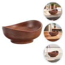 Wooden Kitchen Bowls for Fruits, Snacks, and Salads - Unique Shape with Natural Wood Texture, and