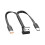 Cábla Ilmhuirearaithe USBCábla Ilmhuirearaithe Fóin2in1Cábla Ilmhuirearaithe USB C le Port Cineál C do Ghutháin/Táibléid 1