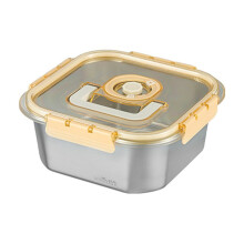 Boîte à lunch ou à collations en acier inoxydable de grande capacité pour la préparation des repas en extérieur