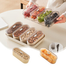 Boîte de rangement hermétique multifonctionnelle – Organisateur alimentaire empilable pour noix, snacks, bonbons et fruits, 1 pièce avec
