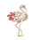 Χαριτωμένη καρφίτσα Flamingo Pink για γυναίκες, καρφίτσα πέτου με κρύσταλλο και κράμα 1