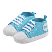 Baby Shoes,Baby Canvas Shoes Breathable Soft Sole First Lightweight Flexible Non Sneakers Toddler Boys Girls,Baby Girl Shoes,Blue,6-8 Months