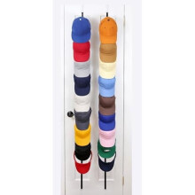 Organisateur de chapeau CapRack Ă suspendre Ă la porte, noir, 2 sangles