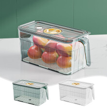 Boîte de conservation alimentaire hermétique en plastique avec poignée, idéale pour le congélateur et les boîtes à bento. Antiadhésive et