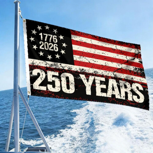 USAs 250-årsjubileumsflagg 90x150 cm polyester 1