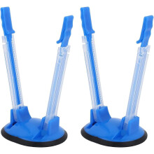 Lot de 2 supports pour sacs plastiques à fermeture zip, sacs de congélation et sacs de préparation alimentaire – Compatibles avec les sacs