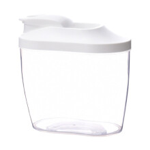Boîte hermétique empilable transparente avec couvercle et bec verseur pour pâtes, riz, farine, sucre – Idéale pour l'organisation du