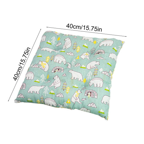 Coussin de chaise en coton et lin 40x40cm multicolore 2
