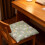 Coussin de chaise en coton et lin 40x40cm multicolore 4