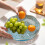 Plastic Flower Fruit Tray with Skull Design – Decorative Dessert Snack Platter, Draining Function, Easy-Care Tableware 3