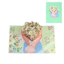 Cartes 3D pop-up pour la Saint-Valentin, un anniversaire, un mariage (remerciements) – Cartes de vœux artisanales en forme de rose 3D avec