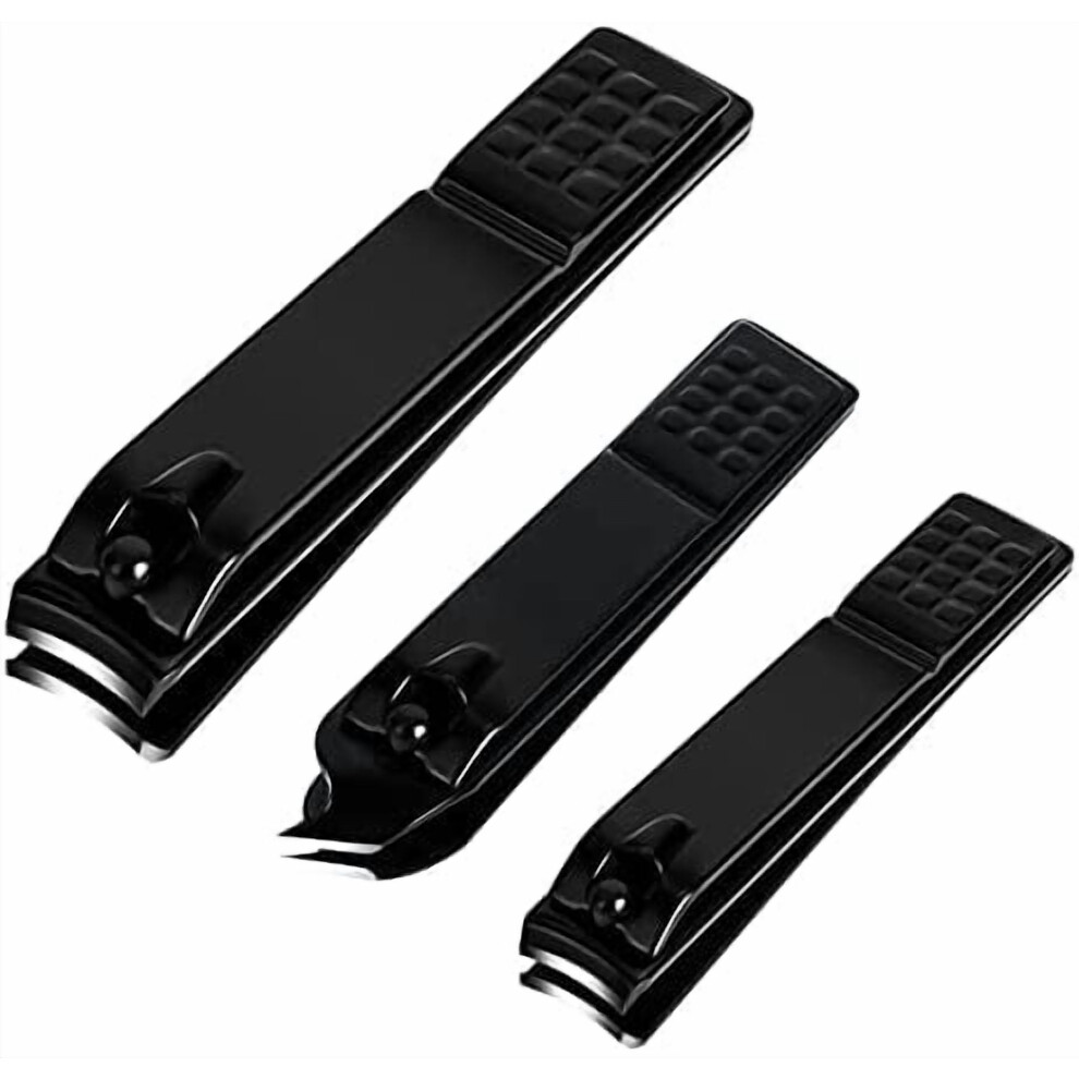 3-Piece Stainless Steel Nail Clipper Set for Fingernails &