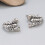 WORGEOUS men ear studs Scorpion Ear Studs Silver 1 Pair 4