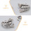 WORGEOUS men ear studs Scorpion Ear Studs Silver 1 Pair 6