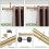 Tringle à rideaux robuste 40-140 cm, 2,5 cm, or chaud 3